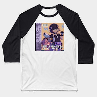 Vaporwave anime aesthetic bug steel mon Baseball T-Shirt